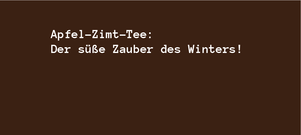 Apfel-Zimt-Tee: Der süße Zauber des Winters! 🍎❄️ - bobbybottle.com